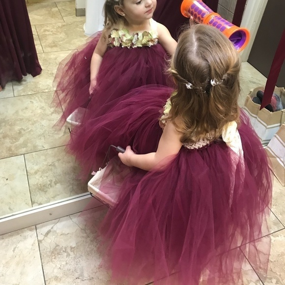 Custom Made Tulle, Macrame, Lace & Floral Party Dress - Picture 4 of 13